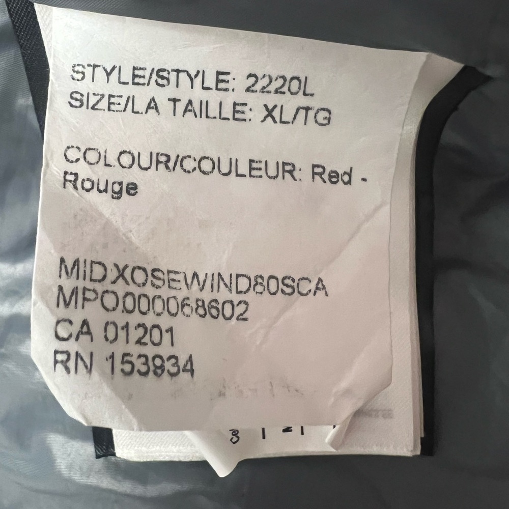 Authentic Canada Goose Abbott Hoody Red - Picture 14 of 16